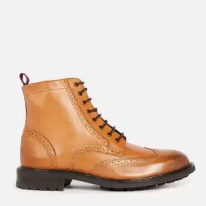 Image of Ted Baker Wadelan Leather Brogue Boots - UK 9