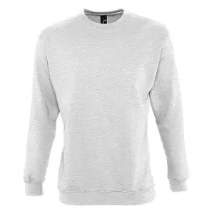 Image of SOLS Mens Supreme Plain Cotton Rich Sweatshirt (XL) (Ash)