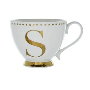 Image of Footed Initial Mug - S