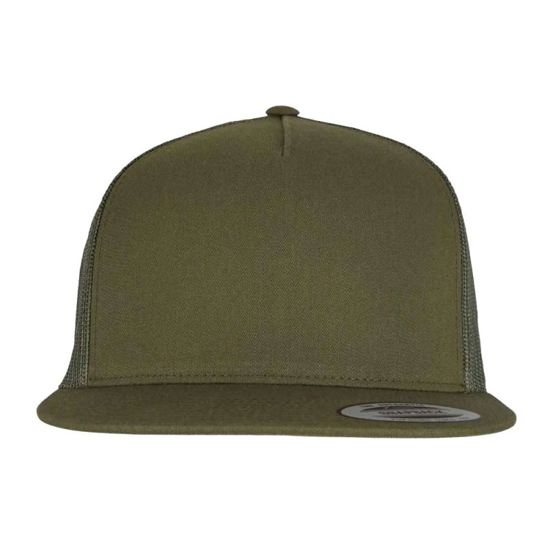 Image of Flexfit Mens Classic Trucker Cap in Bottle Green Bottle Green Male One Size
