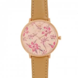 Image of Juicy Couture LA Ultra Slim Watch - Tan/Pink