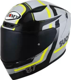 Image of Suomy Track-1 Ninety Seven Helmet, grey-yellow Size M grey-yellow, Size M