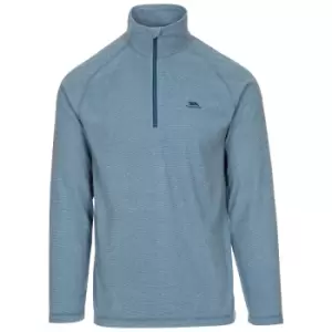 Image of Trespass Mens Keynote Anti Pilling 1/4 Zip Fleece Top (XS) (Sky Blue)