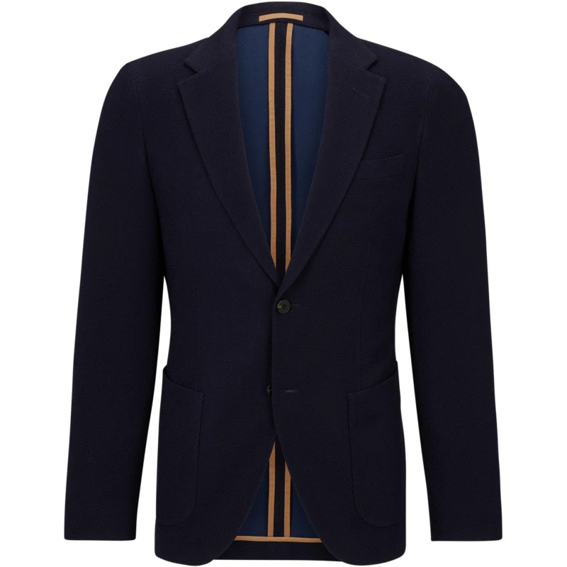 Image of Boss Mens HBC Camel Suit Jacket Blue 404 male 40 (50)