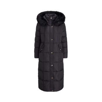 Image of Lauren by Ralph Lauren Maxi Quilted Padded Jacket - Dark Navy