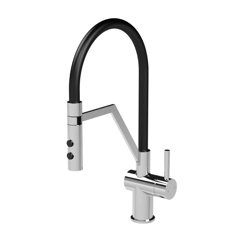 Image of Balterley Kitchen Mono Mixer Tap with 1 Lever Handle Chrome 436mm Silver unisex
