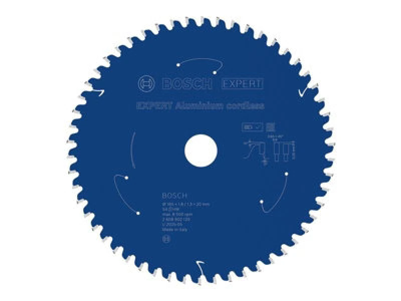 Image of Bosch Expert Aluminium Cordless Circular Saw Blade 165 X 1.8/1.3 X 20mm T54