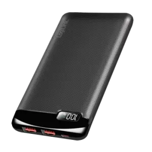 Image of LogiLink Mobile Power Bank, LiPo, 10.000mAh, black, LCD display,...