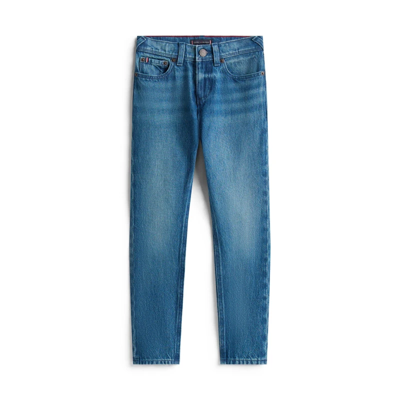 Image of Tommy Hilfiger Kids Scanton Straight Leg Jeans Mid Blue 1CD male 14Y