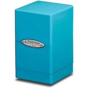 Image of Ultra Pro Light Blue Satin Tower Deck Box
