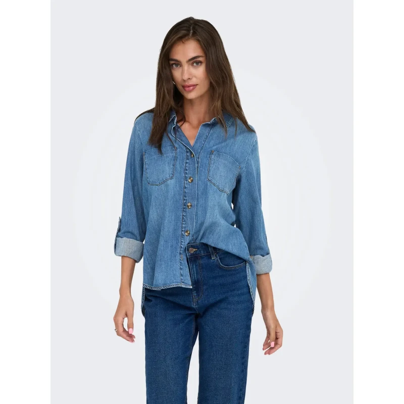 Image of Only Denim Shirt Denim Blue Women XS;L;M;S