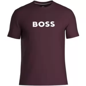 Image of Boss Round Neck Logo T Shirt - Purple