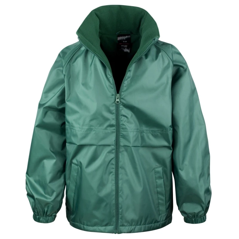 Image of Result Core Microfleece Lined Jacket in Bottle Green Size: 3-4 Years Bottle Green Unisex 3-4 Years
