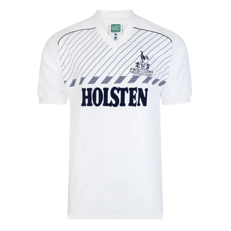 Image of Score Draw Tottenham Hotspur 1986 Retro Football Shirt SPURS86HPYSS-XL XL Mens Sportswear