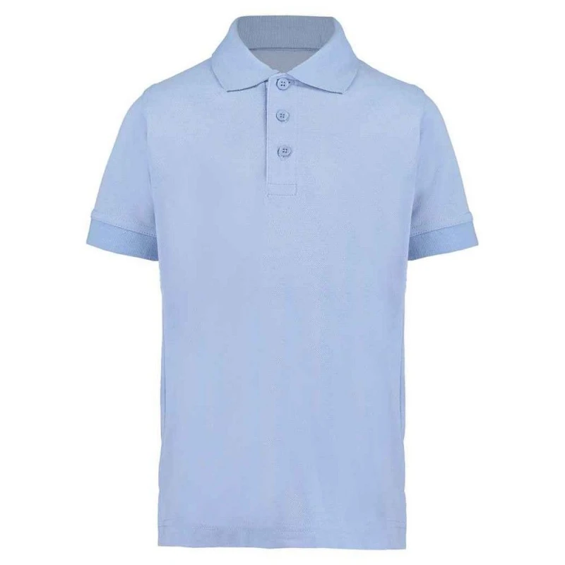 Image of Kustom Kit Klassic Superwash 60C Polo Shirt in Light Blue Size: 3-4 Years Light Blue Unisex 3-4 Years