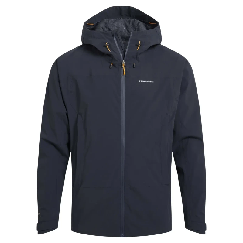 Image of Craghoppers Craghoppers Men Ponsa Breathable Waterproof Jacket in Dark Navy Size: Small Dark Navy S Male 5063260143158