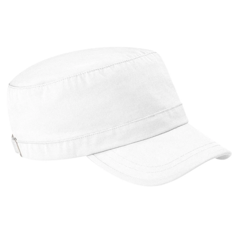 Image of Beechfield Beechfield Men Army Cap Headwear in White White One Size Male 5055747802009
