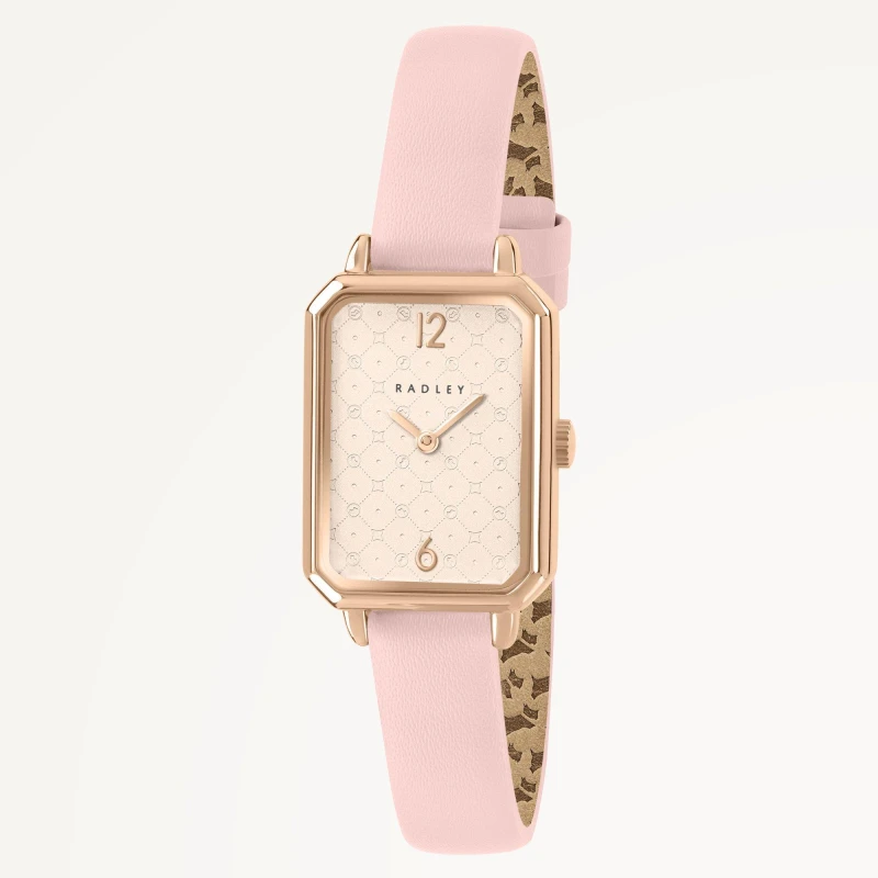 Image of Radley Womens Leather Strap Quartz Analogue Watch Pink female One Size