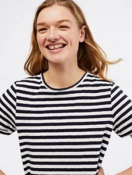Image of White Stuff Neo Fairtrade Jersey T-Shirt - Navy Stripe