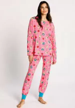 Image of Chelsea Peers Classic Pyjama Set - Pink