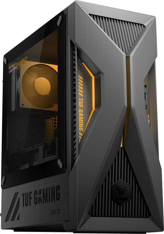 Image of ASUS TUF Gaming T500 Gaming PC - NVIDIA GeForce RTX 5060, Intel Core i5, 1TB SSD - Black / Grey