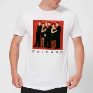 Image of Friends Character Pose Mens T-Shirt - White - M