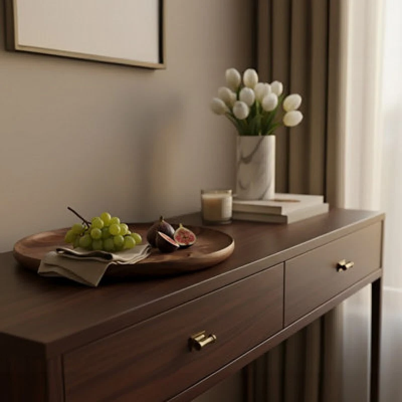 Image of Orsina Rosi Round Sheesham Wood Plate