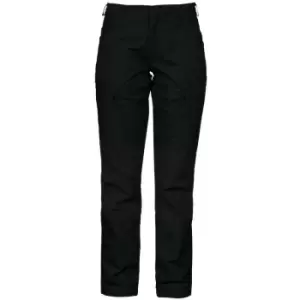 Image of Projob Womens/Ladies Stretch Cargo Trousers (30R) (Black) - Black