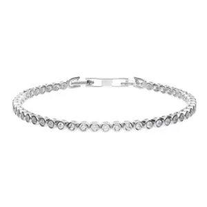 Image of Diamonfire Silver Zirconia Bezel Set Tennis Bracelet