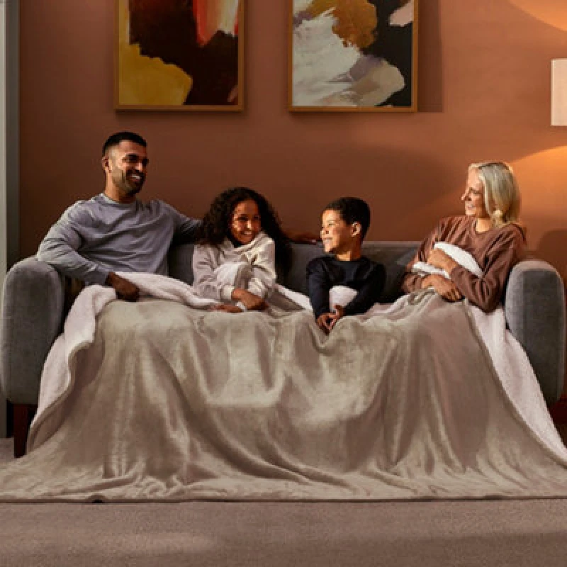 Image of Silentnight Snugsie Supersized Blanket - Stone Tone VAQYB Unisex