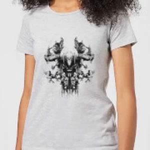 Image of Avengers Endgame Thanos Rorschach Womens T-Shirt - Grey - M