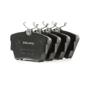 Image of DELPHI Brake pad set VW,OPEL,RENAULT LP1745 6000620052,4406000Q2E,4406000QAF 440607091R,1605199,1605217,4414029,4414520,9199262,93173646,93192389