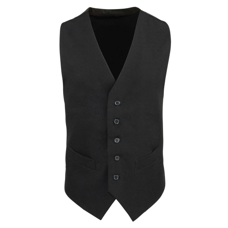 Image of Premier Premier Men Lined Waistcoat in Black Size: X-Small Black XS Male 5063470772537