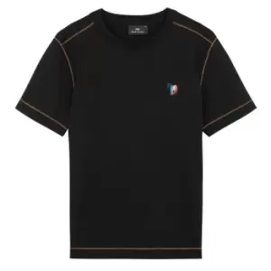 Image of Paul Smith Short Sleeve Zebra T Shirt - Black