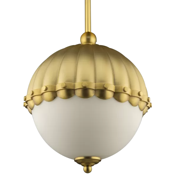 Image of Pralines Globe Pendant Ceiling Light Brass, E27