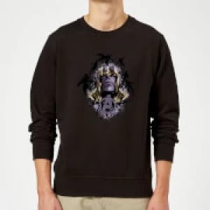 Image of Avengers Endgame Warlord Thanos Sweatshirt - Black - S