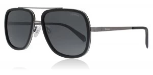 Image of Polaroid PLD6033/S Sunglasses Black / Silver 807 Polariserade 57mm