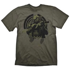 Image of Call of Duty: Modern Warfare Soldier In Focus Mens Medium T-Shirt - Green