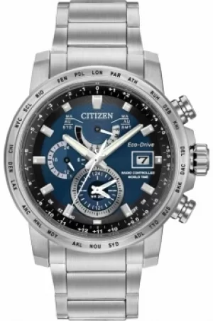 Image of Mens Citizen World Time A-T Alarm Watch AT9070-51L