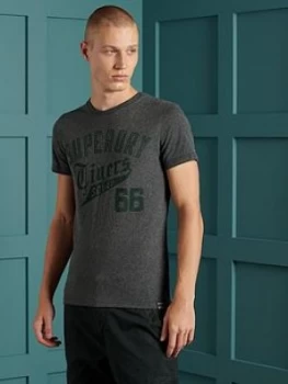Image of Superdry Re-Worked Classic T-Shirt - Dark Grey, Size S, Men