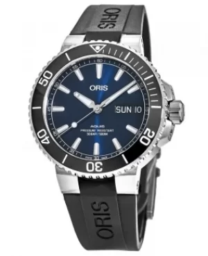 Image of Oris Aquis Big Day Date Automatic Blue Dial Rubber Strap Mens Watch 01 752 7733 4135-07 4 24 64EB 01 752 7733 4135-07 4 24 64EB