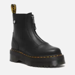 Image of Dr. Martens Jetta Zip Front Leather Boots - UK 3