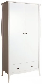 Image of Argos Home Amelie 2 Door 1 Drawer Wardrobe - White