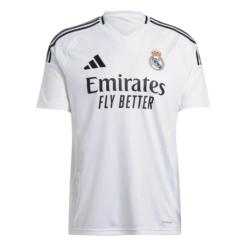 Image of adidas Real Madrid Home Shirt 2024 2025 Adults - White White L