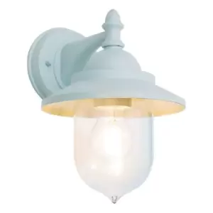 Image of Zinc LEEK Outdoor Mini Fishermans Lantern Pale Blue
