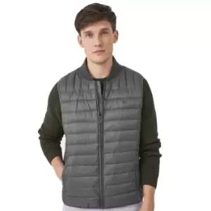 Image of Crew Clothing Mens Bomber Collar Bodywarmer Gilet S - Chest 38-39.5'