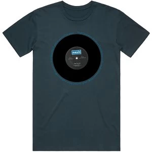 Image of Oasis - Live Forever Single Unisex Medium T-Shirt - Blue