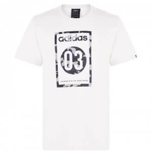Image of adidas Camo Mens T-Shirt - LtGrey/Blk/Grey
