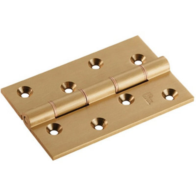Image of Loops PAIR 102 x 67 x 4mm Brass Washered Butt Hinge Satin Brass Internal Door Metallics
