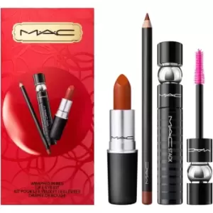 Image of MAC Cosmetics Bubbles & Bows Wrapped In Red Lip & Eye Kit Gift Set
